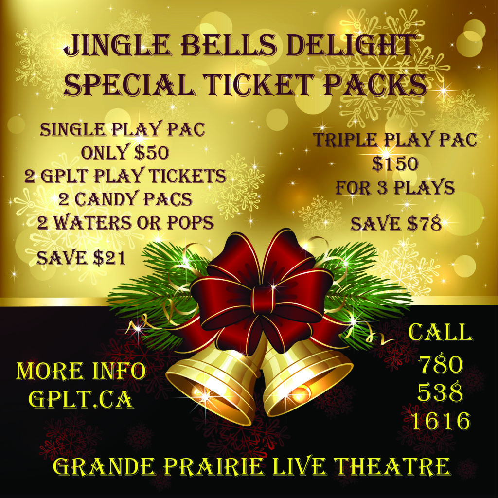 This Holiday Season Give the Gift of LIVE THEATRE, Give “Jingle Bells Delight” Special Ticket Packs